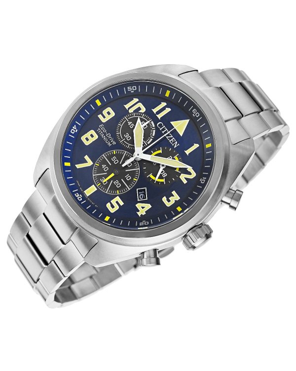 Citizen AT2480‑81L Eco‑Drive Super Titanium Chronograph Мужские Часы