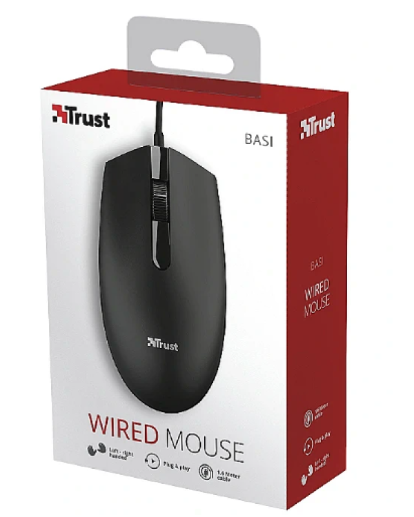 Trust Basi Проводная Kомпьютерная Mышь