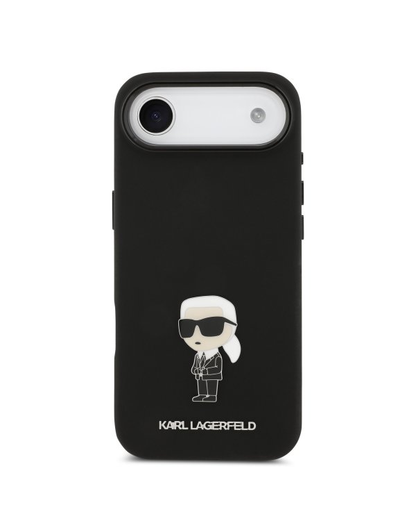 Дополнительное изображение книги «Karl Lagerfeld Liquid Silicone Metal Ikonik Case Защитный чехол для iPhone Air / чёрный»