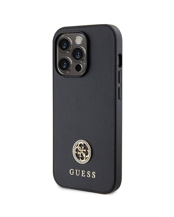 Guess Strass Metal Logo Back Case Защитный Чехол для Apple iPhone 15 Pro