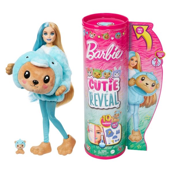 Barbie Cutie Reveal Costume Teddy in Dolphin Кукла