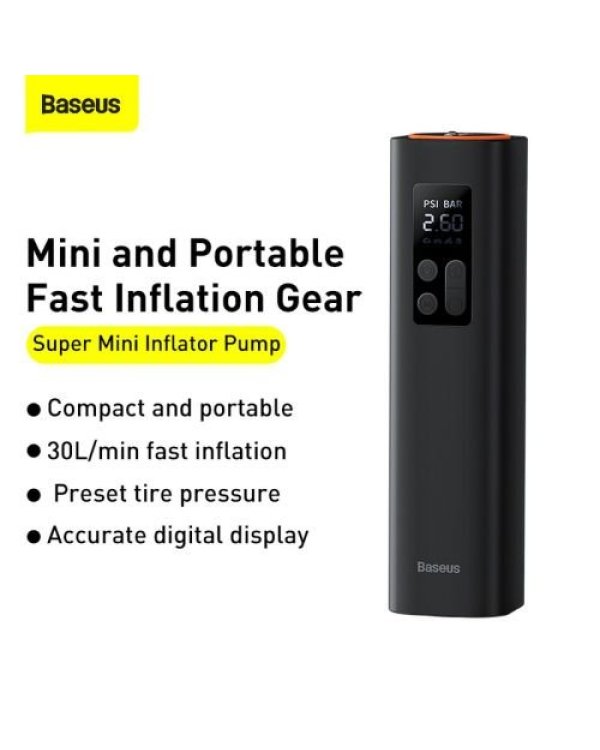 Baseus Car Tool Super Mini Насос для Hакачки Шин