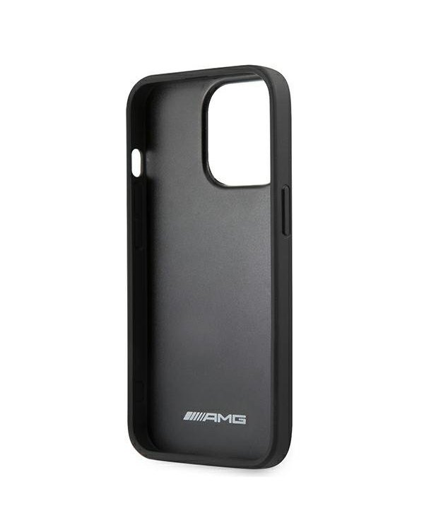 AMG AMHCP13LDOLBK Back Case Кожанный Чехол для телефона Apple iPhone 13 / 13 Pro Черный
