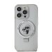 Karl Lagerfeld Ringstand Karl and Choupette MagSafe Case Защитный чехол для iPhone 15 Pro Max / белый