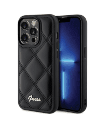 Guess Quilted Metal Logo Case Защитный Чехол для Apple iPhone 15 Pro