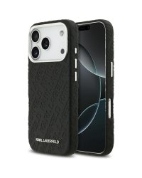 Karl Lagerfeld Grained PU Repeated Logo MagSafe Case Чехол для Apple iPhone 17 Pro