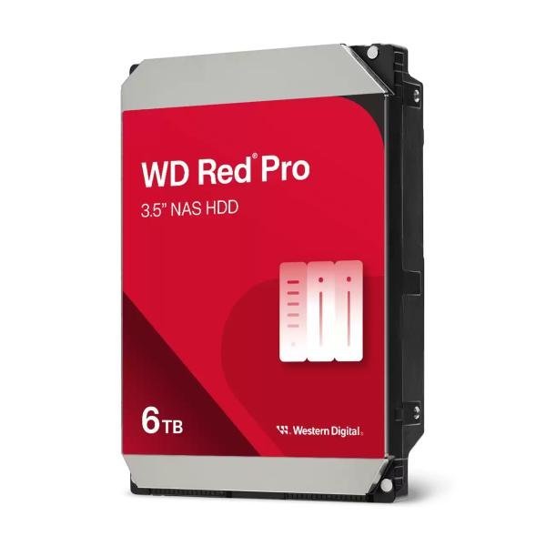 Western Digital RED Pro Жесткий диск HDD / 6 ТБ / 3,5"/ 7200 об/мин / 256 МБ / 220 Мбит/с