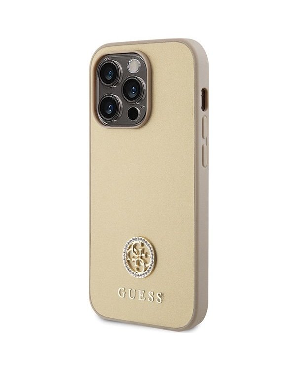 Guess Strass Metal Logo Back Case Защитный Чехол для Apple iPhone 15 Pro