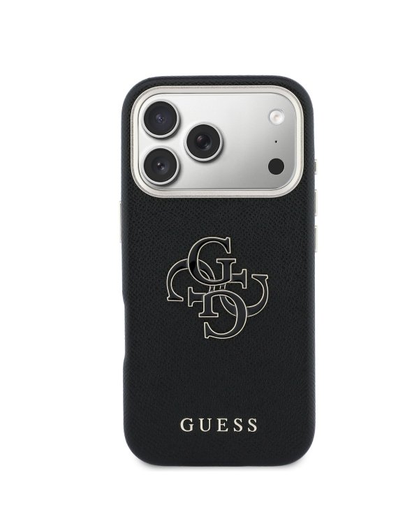 Guess PU Resin Logo Case Чехол для Apple iPhone 17 Pro Max