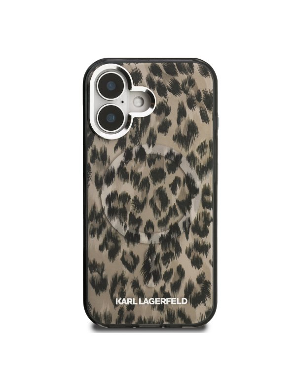 Karl Lagerfeld IML Leopard MagSafe Case Чехол для Apple iPhone 16
