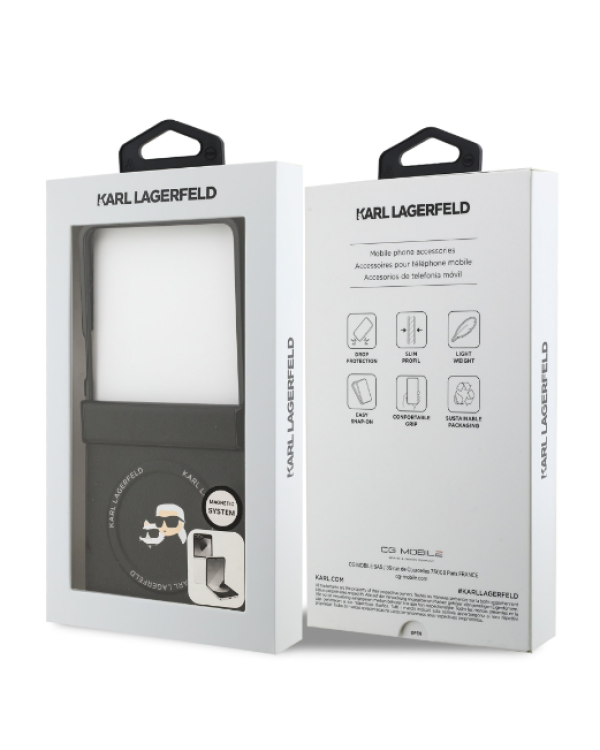 Karl Lagerfeld Karl&Choupette Pins MagSafe Case Чехол для Samsung Galaxy Z Flip7