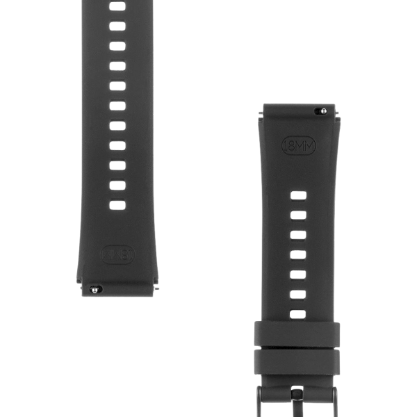 Tactical Quick Release Silicone Band Ремешок для часов 18mm / чёрный