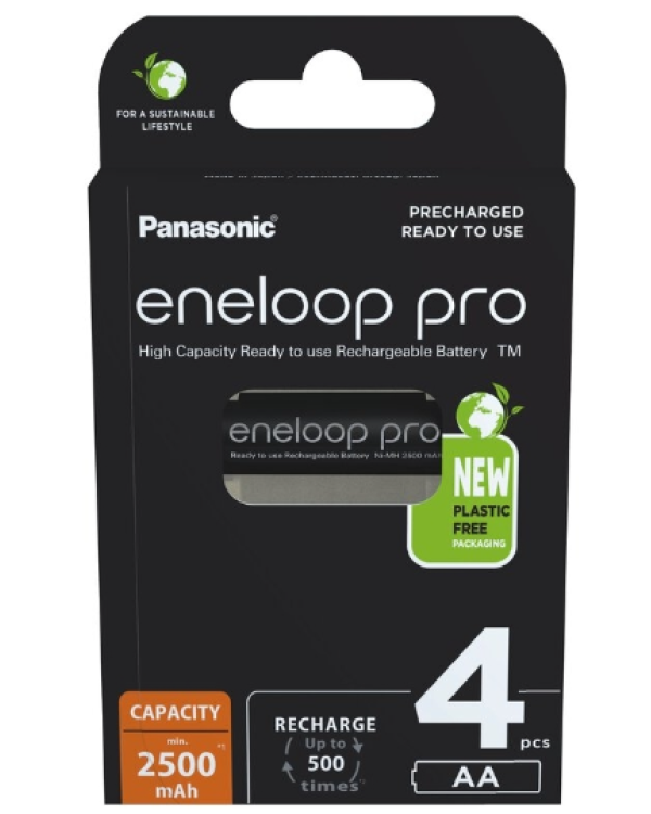 Panasonic Eneloop Pro Аккумуляторные Батарейки 4xAA / 2500mAh