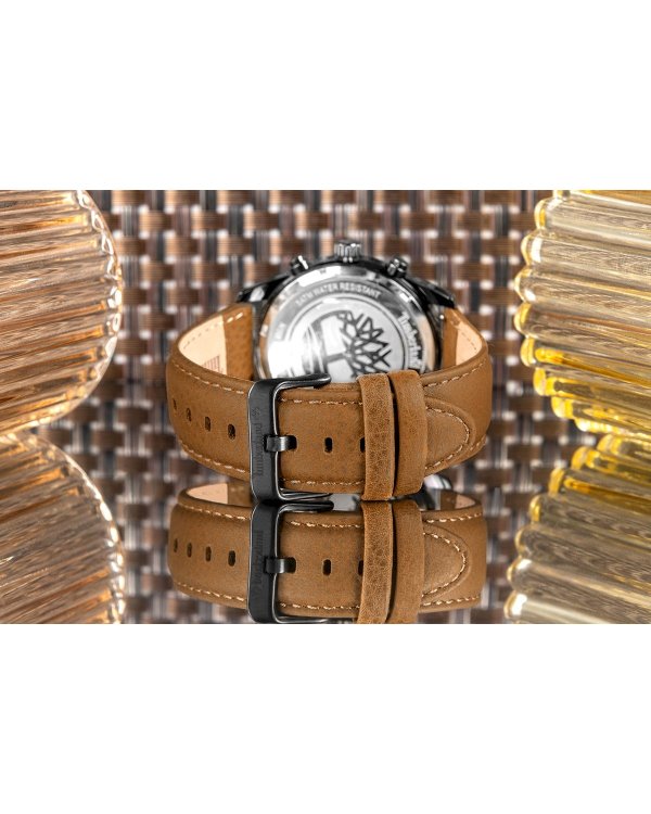 Дополнительное изображение книги «Timberland Classic Мужские Часы Black Brown Leather 45mm»