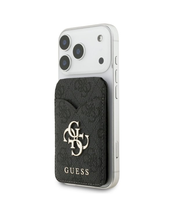 Guess MagSafe Кошелёк с Зеркалом и Подставкой 4G Чёрный