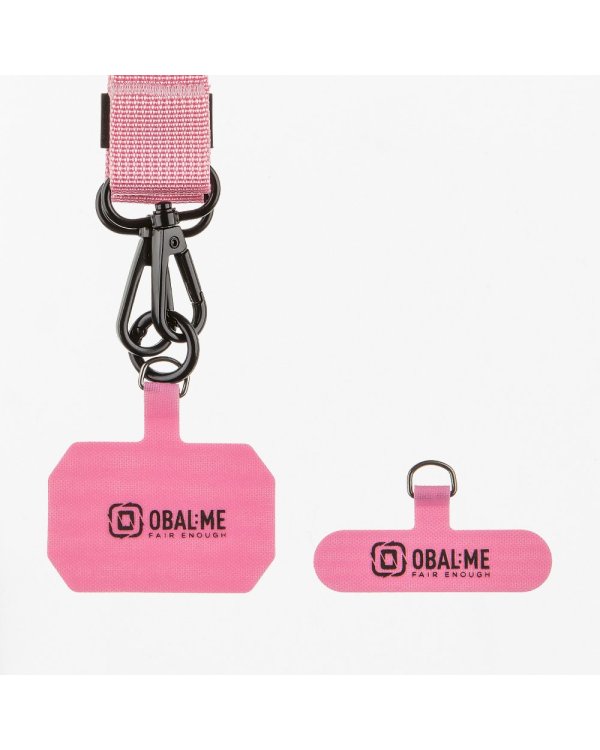 OBAL:ME NeckTag Ribbon Rope Ремешок на шею для телефонов / розовый