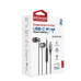 Promate Silken-C Ergonomic Stereo In-Ear Проводные наушники USB-C / 1.2m