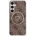 Guess 4G Glitter Triangle Buttons MagSafe Чехол для Samsung Galaxy S25