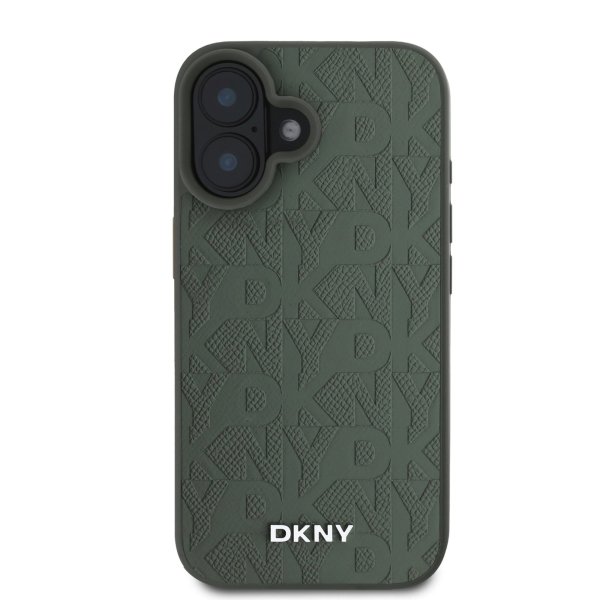 DKNY PU Leather Grid Pattern Magsafe Case Чехол для Apple iPhone 16 DKNY PU Leather Grid Pattern Magsafe Case Чехол для Apple iPhone 16