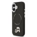Karl Lagerfeld PU Karl and Choupette Heads Pins MagSafe Case Защитный чехол для iPhone 17 / чёрный