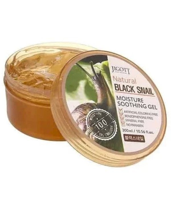 Jigott Natural Black Snail Moisture Soothing Гель 300 ml