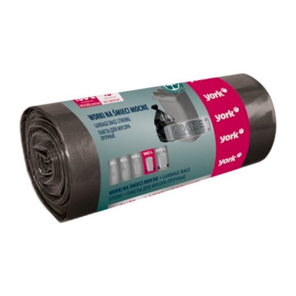 York Мусорные Пакеты STRONG 160L–10шт
