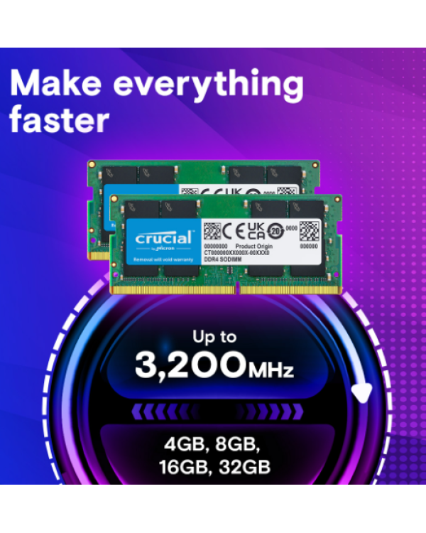 Crucial DDR4 8GB 3200MHz Оперативная память 8GB