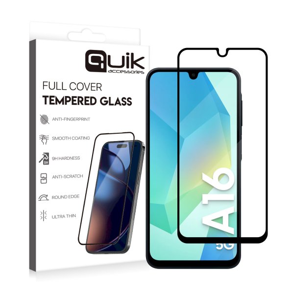 Quik Accessories Full Cover Tempered Glass Защитное Стекло для Samsung Galaxy A16