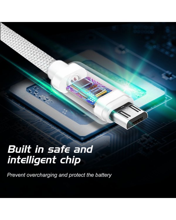 Swissten Textile Quick Charge Универсальный Micro USB Кабель данных 2m