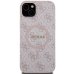 Guess 4G Collection Leather Metal Logo MagSafe Чехол для Apple iPhone 13 / 14 / 15