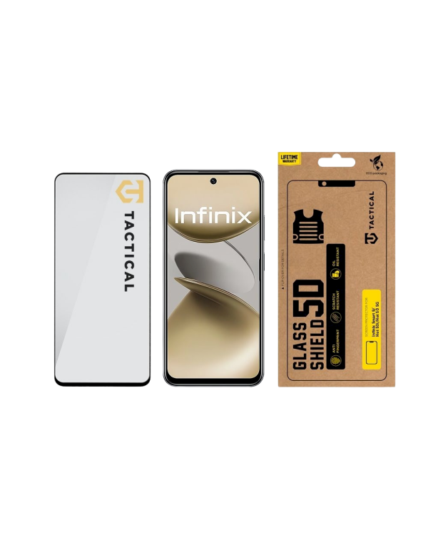 Tactical Glass Shield 5D Защитное стекло для Infinix Hot Smart 9/Hot 50i/Hot 50 5G / чёрный