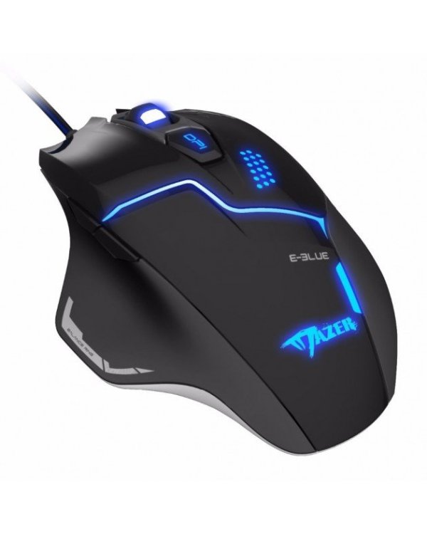 E-Blue EMS626 Mazer V2 Игровая мышь с Дополнительными кнопками / LED Подсветка / 2500 DPI / USB Черная