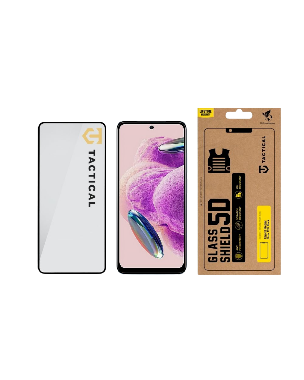 Tactical Glass Shield 5D Защитное стекло для Xiaomi Redmi Note 12S / чёрный