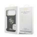Guess PU Grained 4G Logo Stand Camera Frame Case Защитный чехол для iPhone 17 Pro Max / чёрный