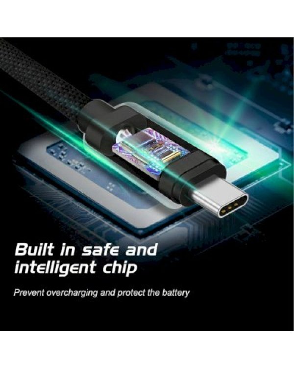 Swissten Textile Универсальный Quick Charge 3.1 USB-C / USB-C Кабель данных и зарядки 0.2m black