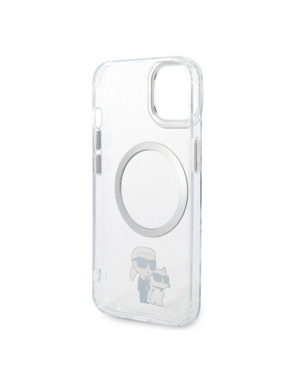 Karl Lagerfeld IML Karl and Choupette MagSafe Case Защитный чехол для iPhone 15 / прозрачный