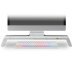 Mars Gaming MGS-ONE Подставка для монитора Chroma RGB / USB 2.0