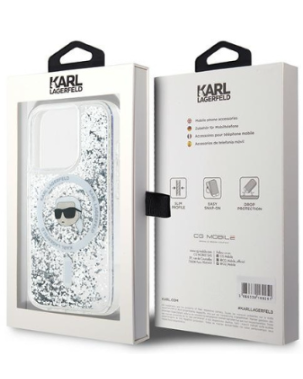 Karl Lagerfeld KLHMP15LLGKISGH Чехол для Apple iPhone 15 Pro