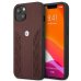 BMW BMHCP13MRSPPR Back Case Кожанный Чехол для телефона Apple iPhone 13 Kpacный