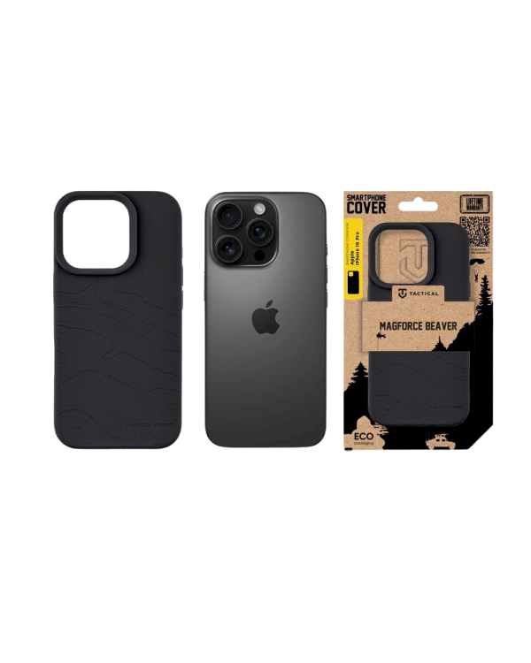 Tactical MagForce Beaver Cover Защитный чехол для iPhone 16 Pro / асфальт
