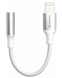 Swissten Textile Lightning нa 3.5 mm Аудио Адаптер 15cm