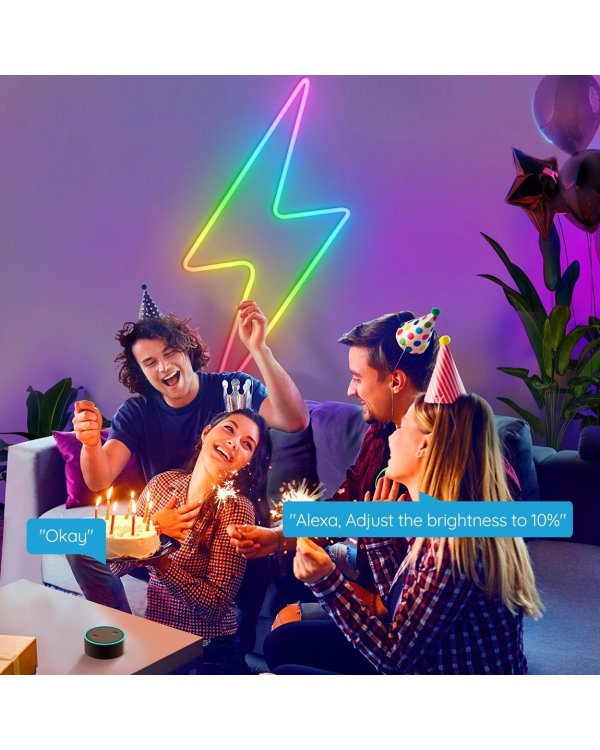 Govee H61A2 Neon Rope RGBIC LED Smart Strip IP67 / Bluetooth / Wi-Fi / 5m
