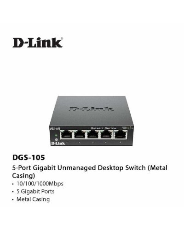 D-Link DGS-105 Network Switch 10/100/1000mbps