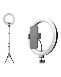 RoGer XT Штатив с держателем для телефона и LED лампой 10" 1,6 м
