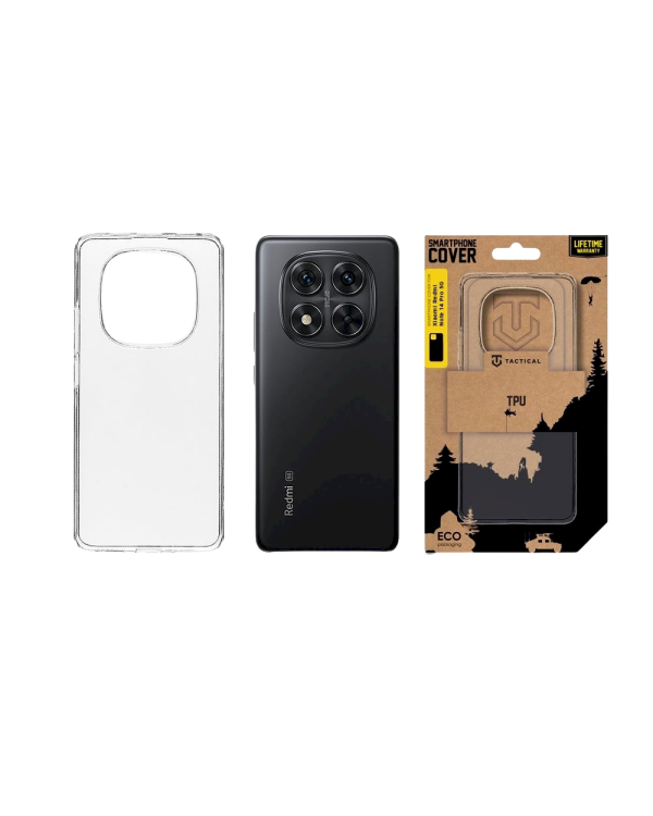 Tactical TPU Cover Защитный чехол для Xiaomi Redmi Note 14 Pro 5G/X7 5G / прозрачный