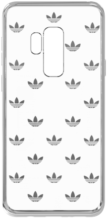 Adidas Clear Case Силиконовый чехол для Samsung G965 Galaxy S9 Plus Серебряный
