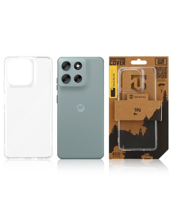 Tactical TPU Cover Защитный чехол для Motorola Moto G56 / прозрачный