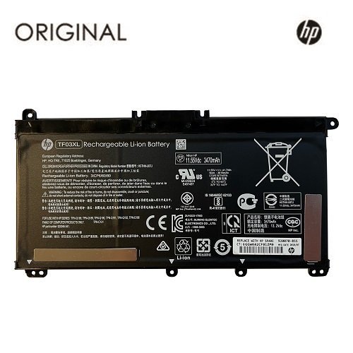 Оригинальная аккумуляторная батарея TF03XL для портативного компьютера HP 3470mAh