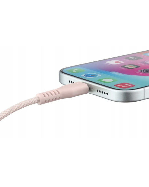 Qualo QKN-CL-16 Kабель USB-C - Lightning 12W / 1.5m / розовый