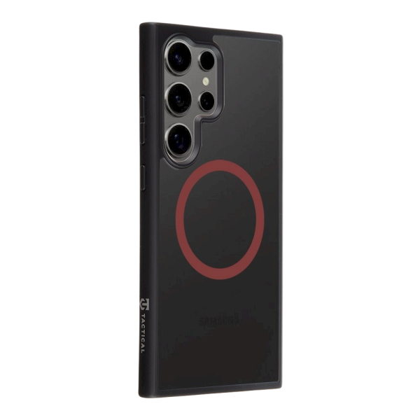 Обложка книги «Tactical MagForce Hyperstealth 2.0 Cover Защитный чехол для Samsung Galaxy S24 Ultra / чёрный/красный»